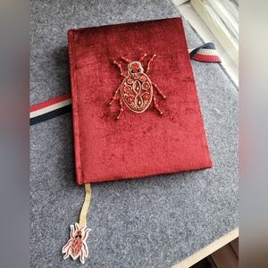 Embroidered Velvet Lined Journal